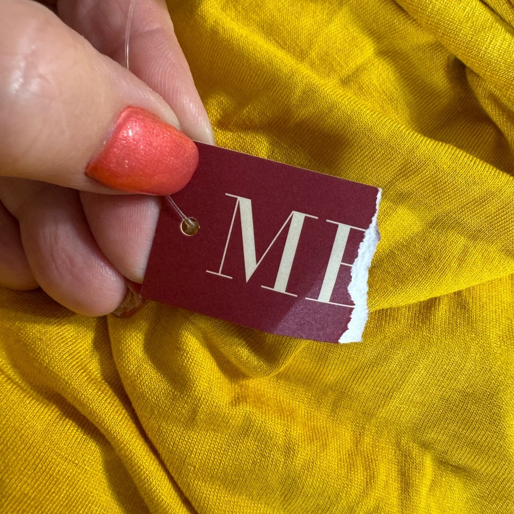 NWT Pretty YELLOW Adjustable Tank/Cami LARGE #W - Picture 7 of 7
